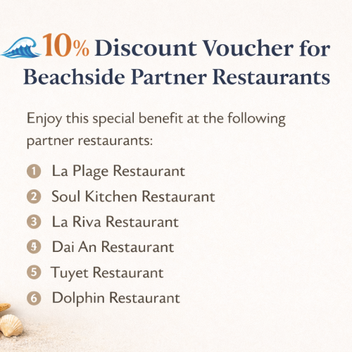 10% Discount Voucher for Beachside Partner Restaurants