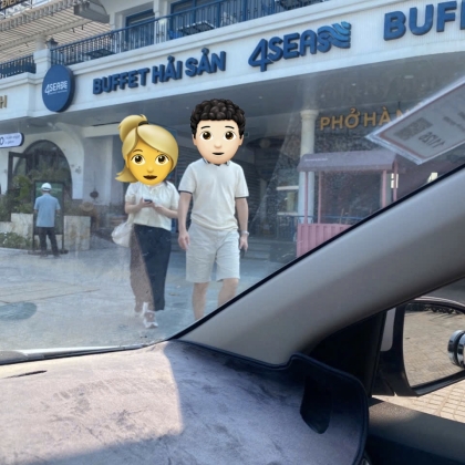 4SEAs 해산물 뷔페 앞에서 고객님을 픽업했습니다 